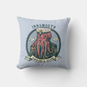 The Shadow over Innsmouth Lovecraft Cthulhu Sailor Throw Pillow