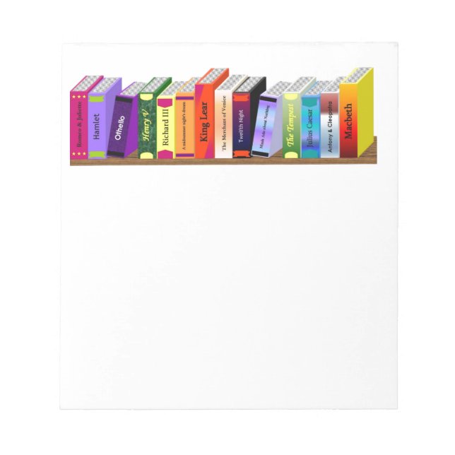 The Shakespeare Collection Notepad (Front)