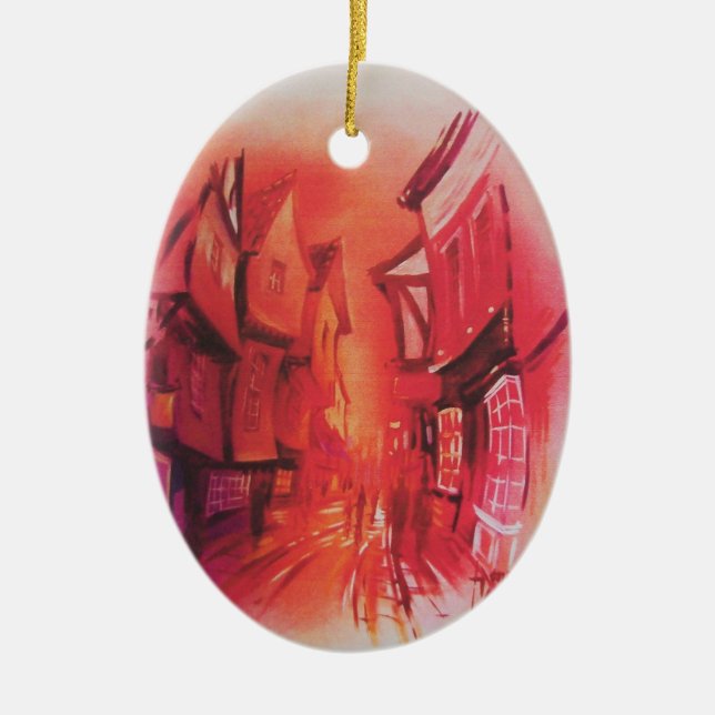 The Shambles in York Ornament (Front)