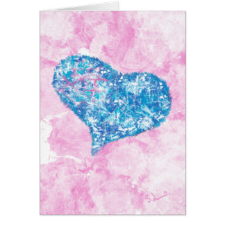 The shape of my heart - abstract art greeting card