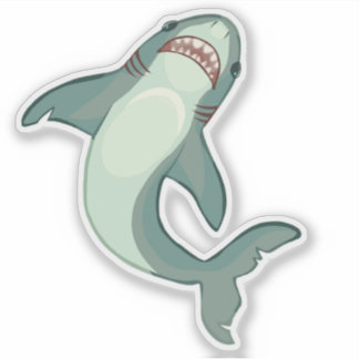 The Shark // Custom-Cut Vinyl Sticker