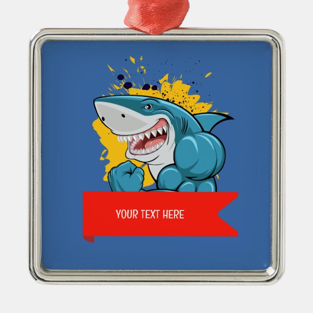 THE SHARK  METAL ORNAMENT (Front)