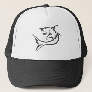 the shark tattoo trucker hat