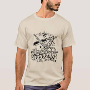 The Sharp Edge Old-School Barber Flash Graphic T T-Shirt