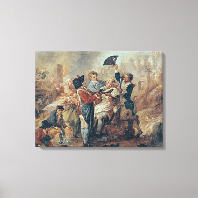 The Shaving Mug of Lille, 1793 Canvas Print (Front)