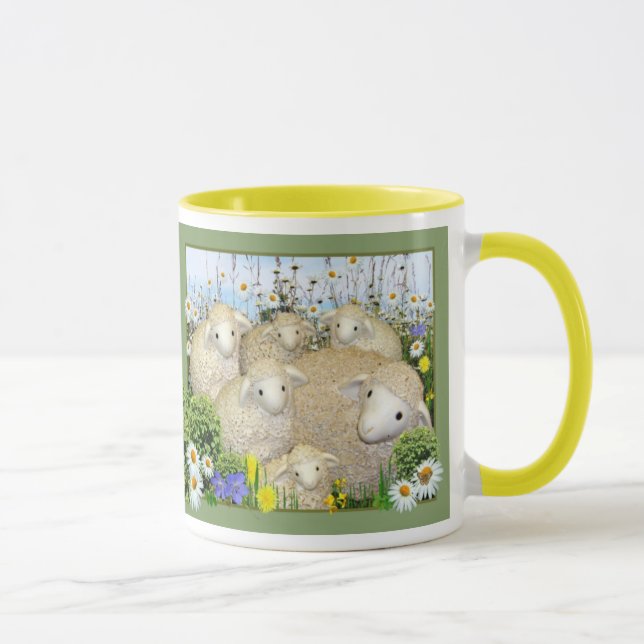 The Sheep Flock Mug (Right)
