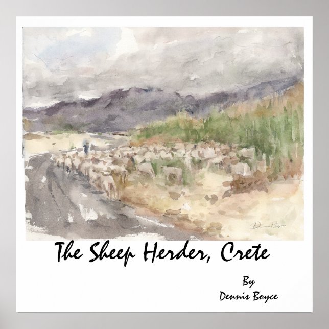 The Sheep Herder, Crete... Poster (Front)