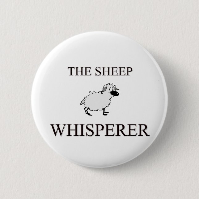 The Sheep Whisperer 2 Inch Round Button (Front)