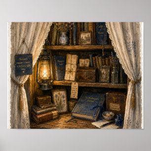 The Shelf Behind the Curtain, Plate RH-WC-006 Poster