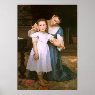 The Shell by William Bouguereau Poster