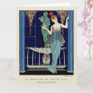 The Shell Fountain by George Barbier Card