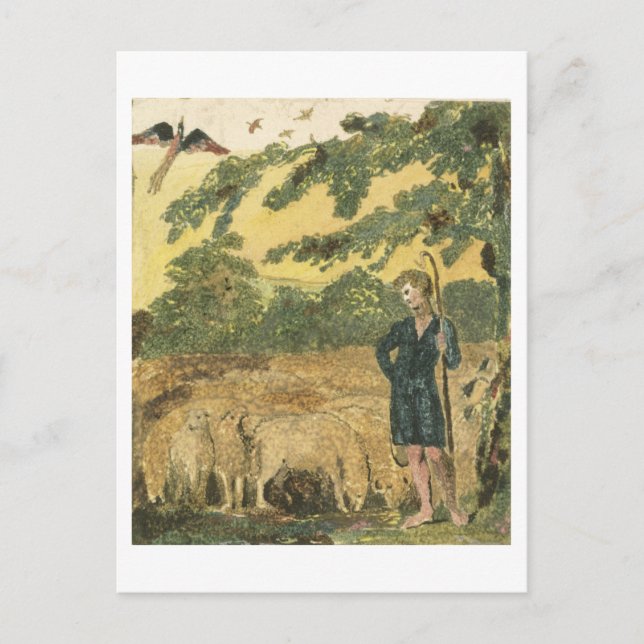 The Shepherd, from 'Songs of Innocence', 1789 (col Postcard (Front)