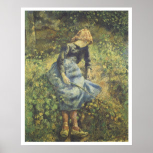 The Shepherdess, 1881 Camille Pissarro Poster