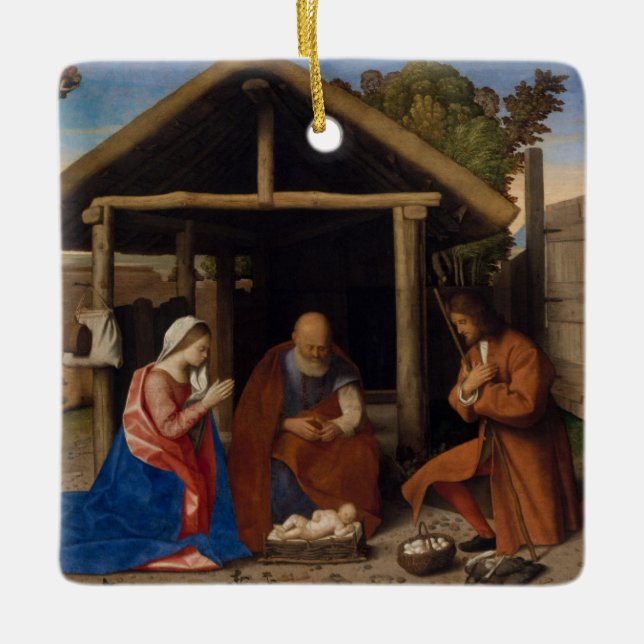 The Shepherds Ceramic Ornament (Front)