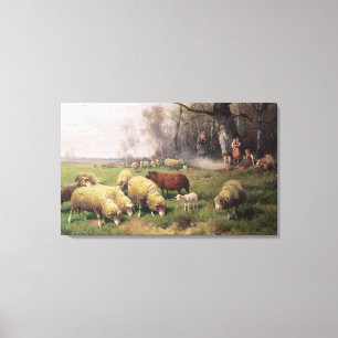 The Shepherd's Family Canvas Print