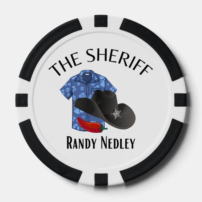 The Sheriff Poker Chips (Front)