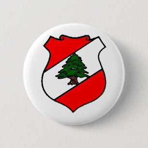 The Shield of Lebanon 2 Inch Round Button