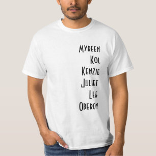 The Shifter Academy cast t-shirt