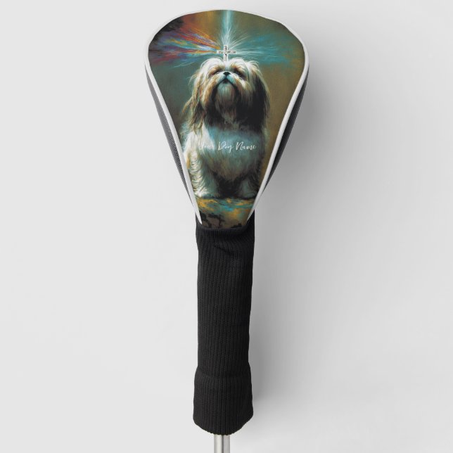 The Shih Tzu Dog - Composition 002 Golf Head Cover (Front)