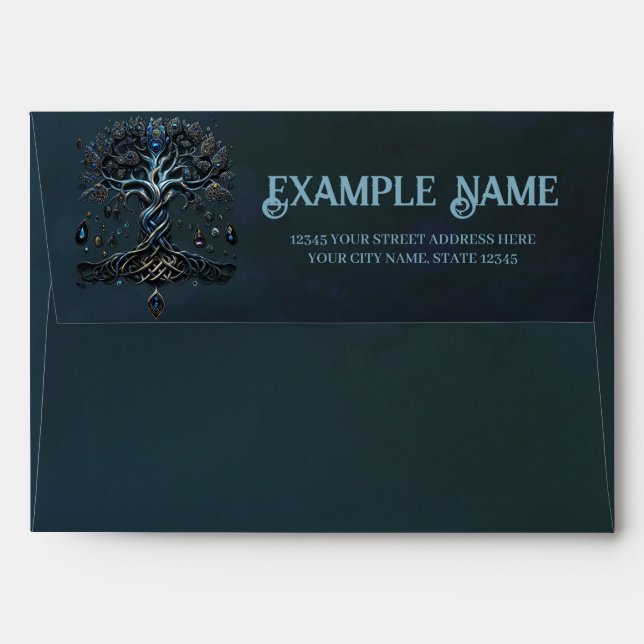 The Shine of the Tree of Life the Gems of the Soul Envelope (Back (Top Flap))