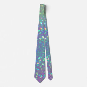 The shining Holographic Opal Tie