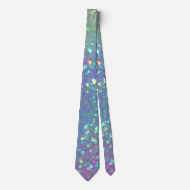 The shining Holographic Opal   Tie (Front)
