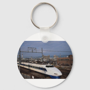 The Shinkansen or Bullet Train, Kyoto, Japan Keychain