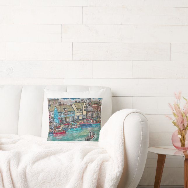 The Ship Inn, Weymouth Throw Pillow (Couch)
