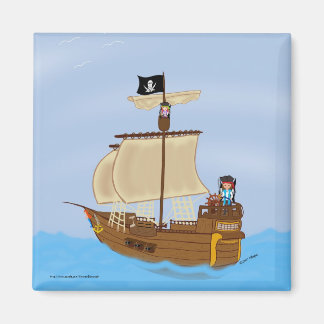 The Ship WIth Pirates Magnet