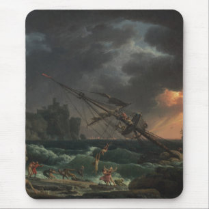 The Shipwreck by Claude-Joseph Vernet Mouse Pad