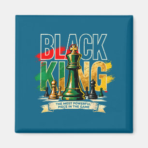The Shirt Black King Most Powerful Piece Magnet