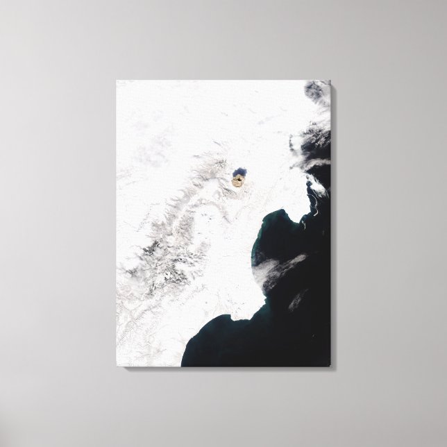 The Shiveluch Volcano in Kamchatka Krai, Russia Canvas Print (Front)