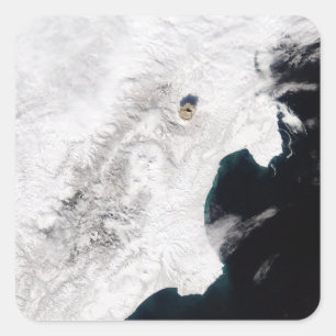 The Shiveluch Volcano in Kamchatka Krai, Russia Square Sticker