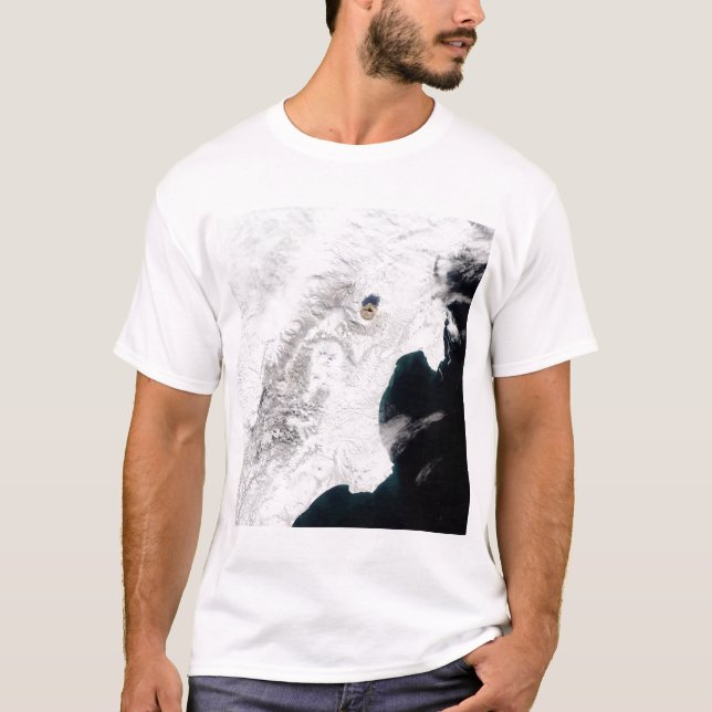 The Shiveluch Volcano in Kamchatka Krai, Russia T-Shirt (Front)