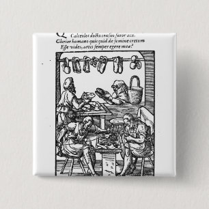 The Shoe Maker 2 Inch Square Button