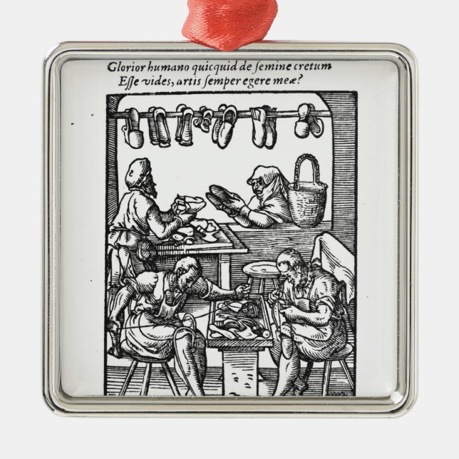 The Shoe Maker Metal Ornament (Front)