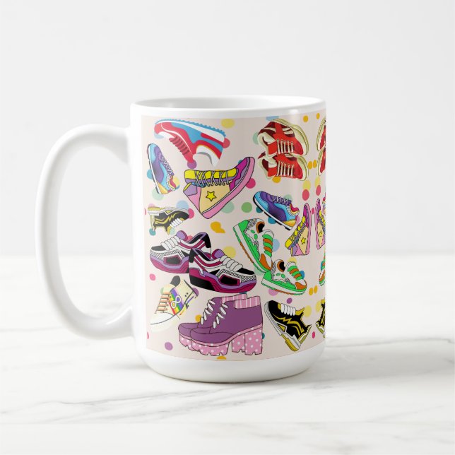 the shoes pattern coffee mug (Left)