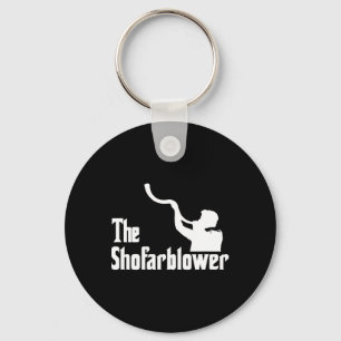 The Shofar Blower Rosh Hashanah Rabbi Temple Jewis Keychain