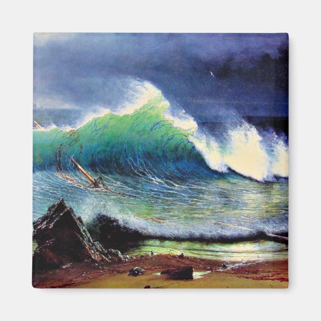 The Shore of the Turquoise Sea  Magnet (Front)