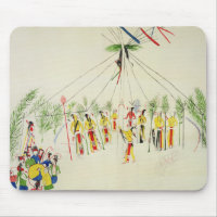 The Shoshone Sun Dance (pigment on muslin)