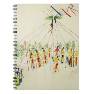 The Shoshone Sun Dance (pigment on muslin) Notebook