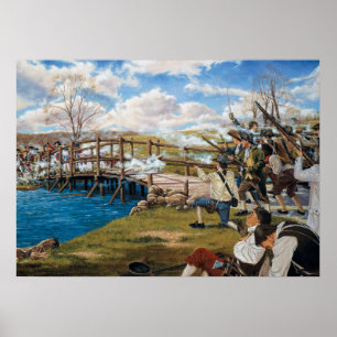 The Shot Heard 'Round the World Battle of Concord Poster