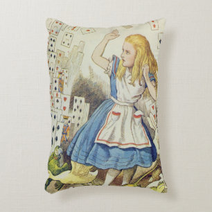 The Shower of Cards Decorative Pillow