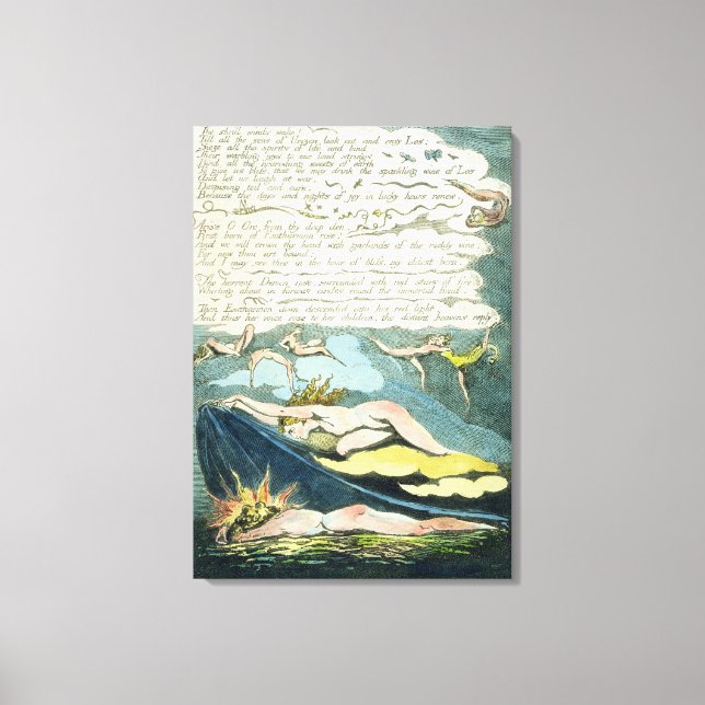 'The shrill winds wake...', plate 5 from 'Europe. Canvas Print (Front)