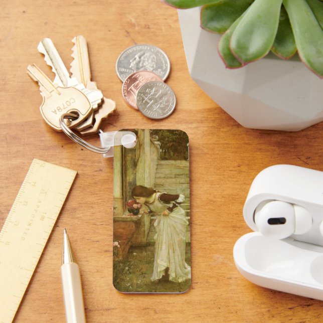The Shrine by John William Waterhouse Keychain (Desk)