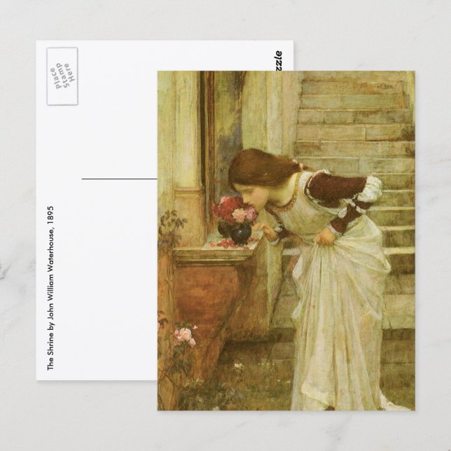 The Shrine by John William Waterhouse Postcard (Front/Back)