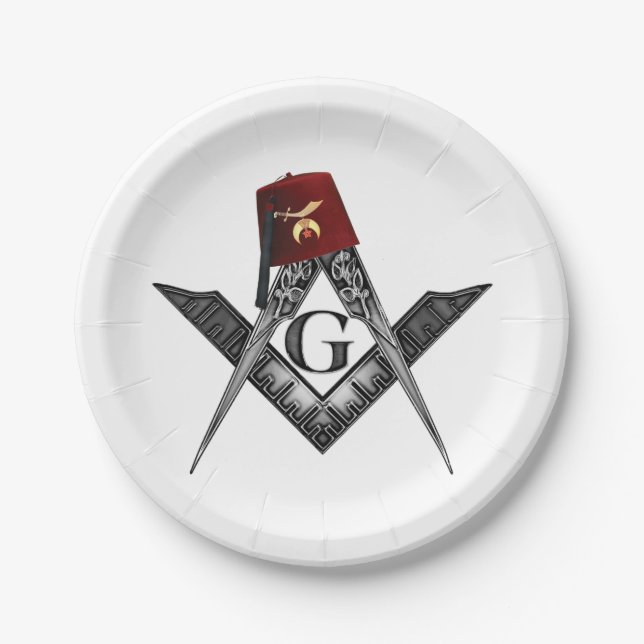 The Shriners Roots Paper Plate (Front)
