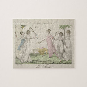 The Shuttlecock, plate 11 from 'Le Bon Genre', 180 Jigsaw Puzzle