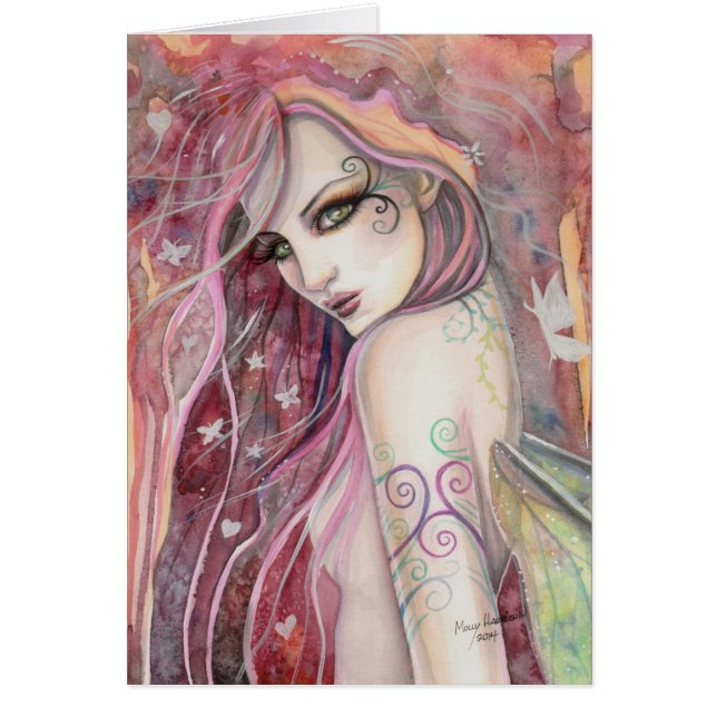 The Shy Flirt Modern Fairy Fantasy Art (Front)