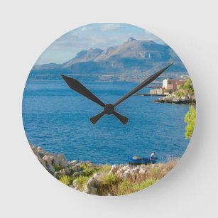 The Sicilian Fisherman Round Clock